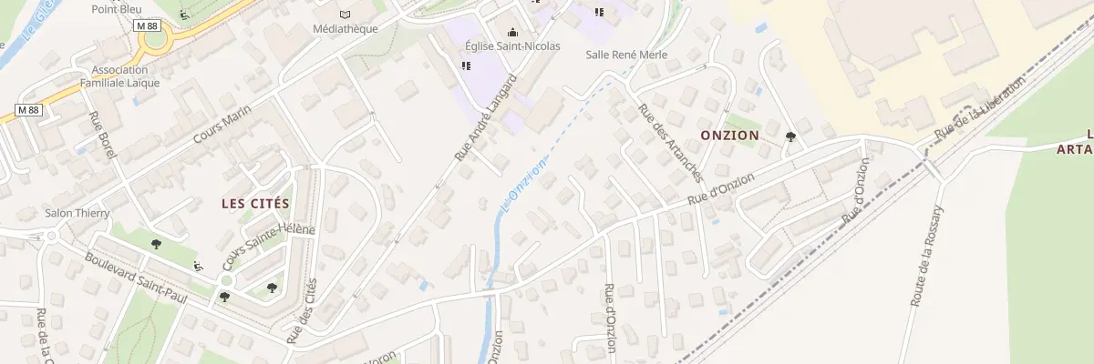 Plan du 11 Rue d’Onzion à L’Horme
