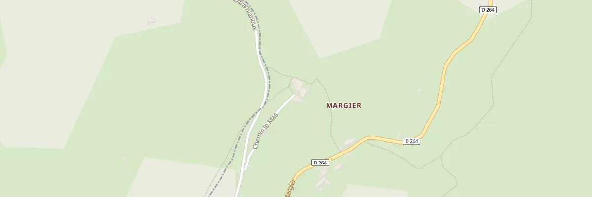 Plan du 124 Margier à Beauvène