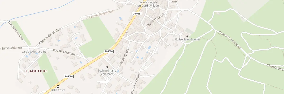 Plan du 7 Rue de la Pousterle à Saint-Bonnet-du-Gard
