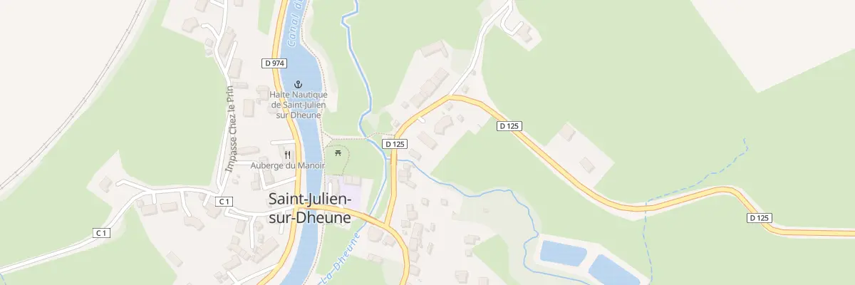 Plan du 208 Rte de la Garenne à Saint-Julien-sur-Dheune