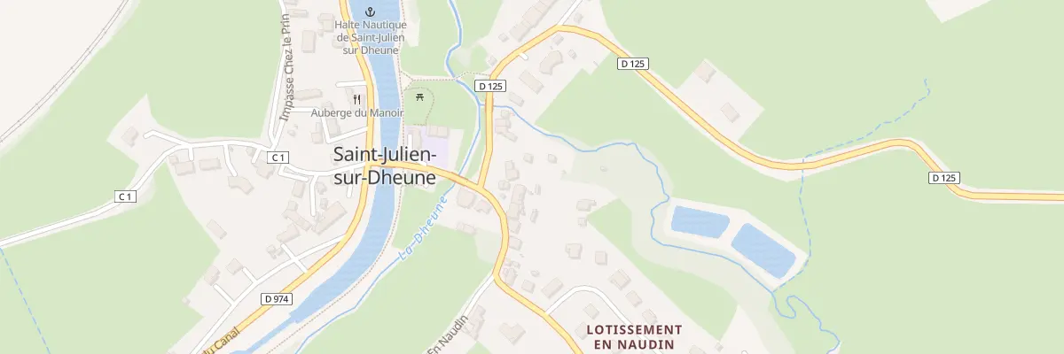 Plan du 114 Rte de Villeneuve En Montagne à Saint-Julien-sur-Dheune