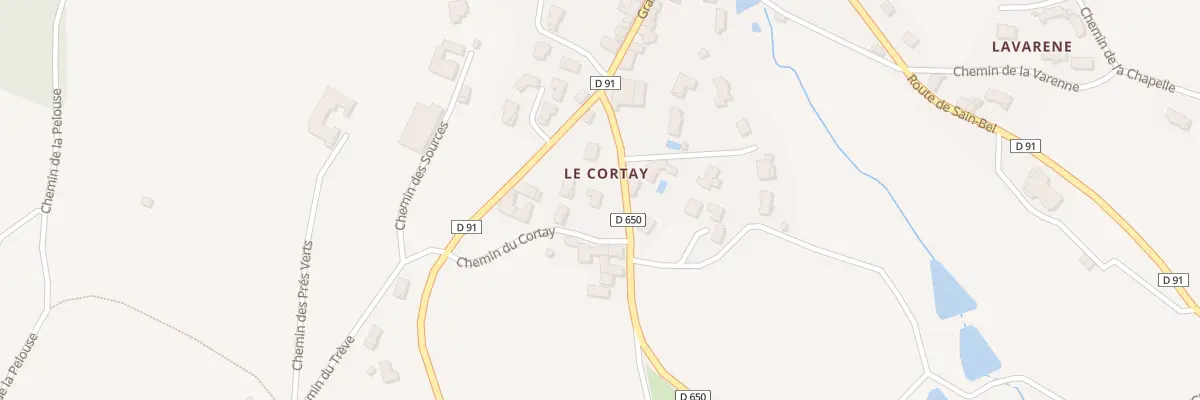 Plan du 5215 Che du Cortay à Bibost