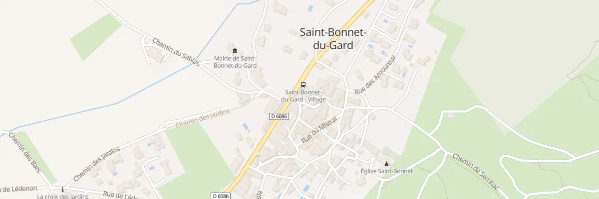 Plan du 1 Rue de l’Horloge à Saint-Bonnet-du-Gard