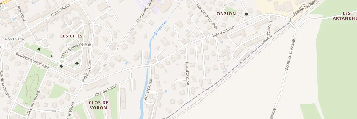 Plan du 22 Rue d’Onzion à L’Horme