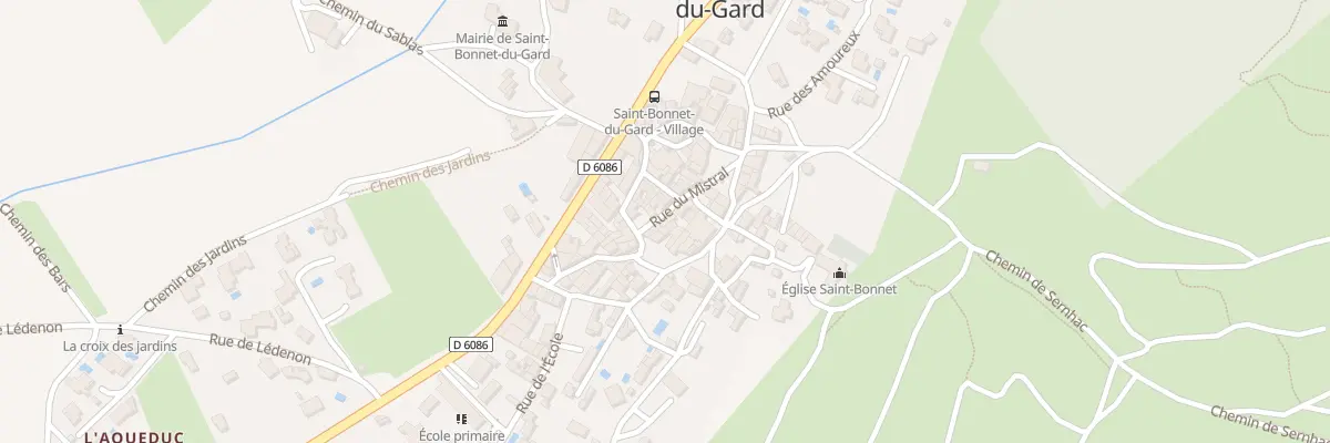 Plan du 25 Rue du Mistral à Saint-Bonnet-du-Gard