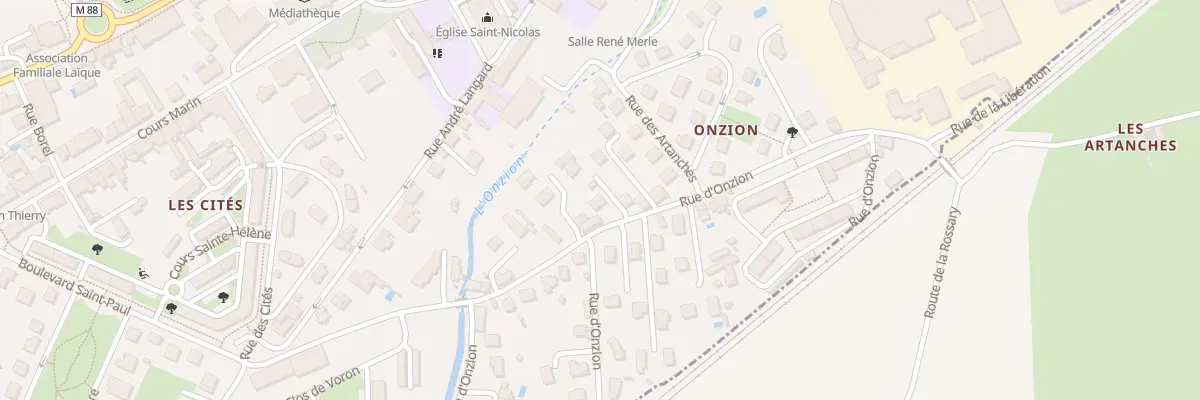Plan du 15 Rue d’Onzion à L’Horme