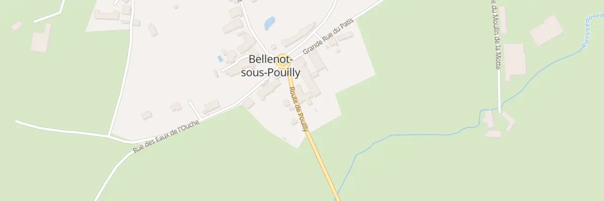 Plan du 13 Rte de Pouilly à Bellenot-sous-Pouilly