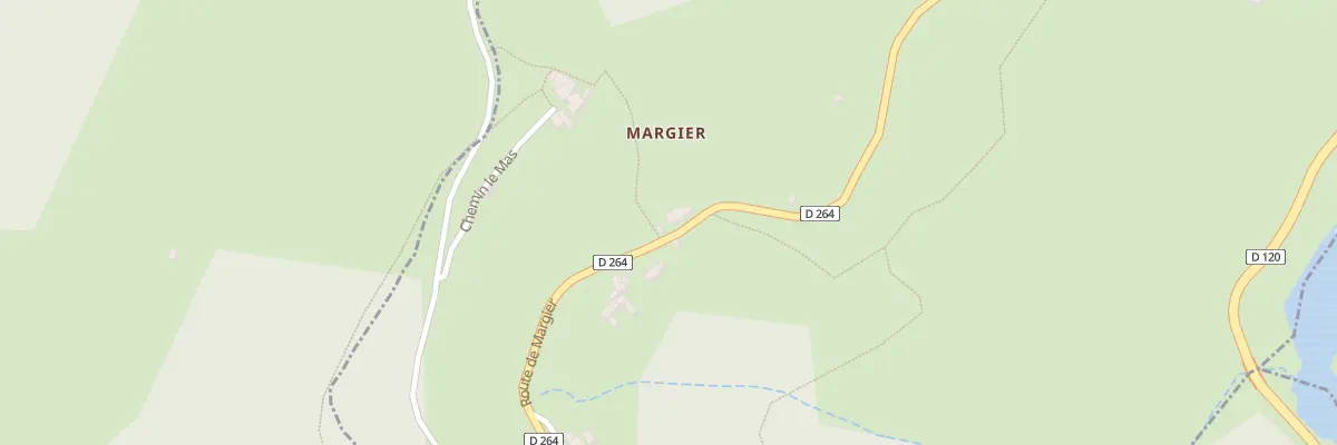 Plan du 5021 Margier à Beauvène
