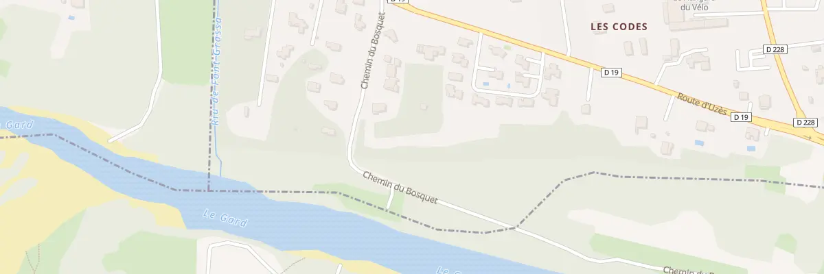Plan du 5281 Che du Bosquet à Castillon-du-Gard