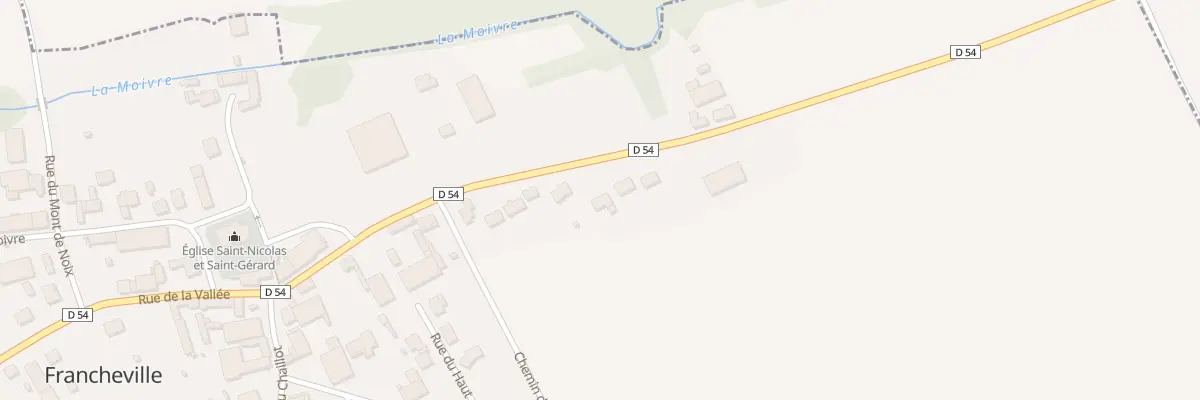 Plan du 53 Rue de la Vallee à Francheville