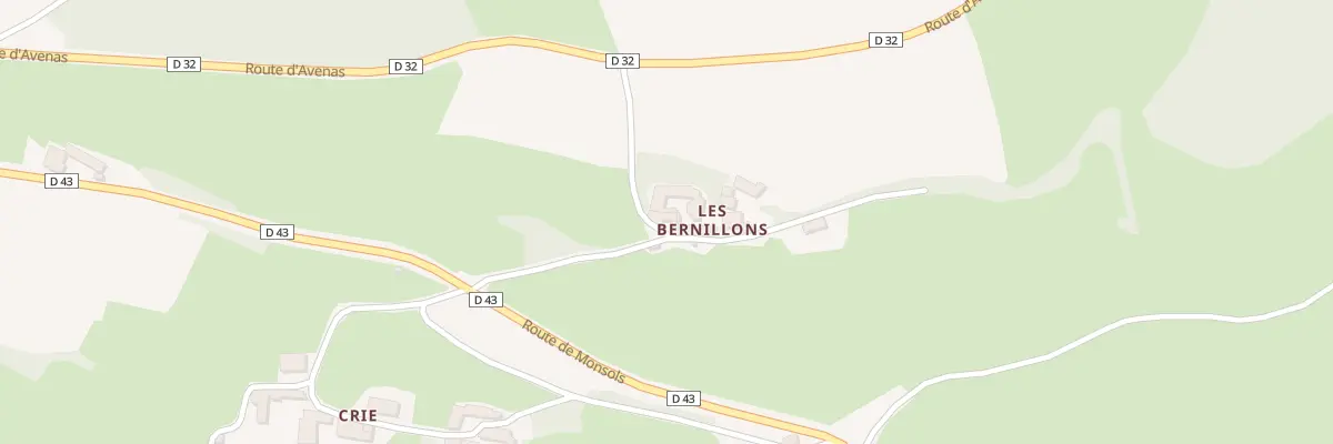 Plan du 153 Imp des Bernillons aux Ardillats
