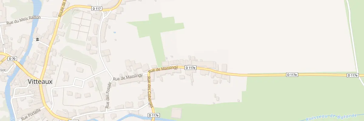 Plan du 21 Rue de Massingy à Vitteaux