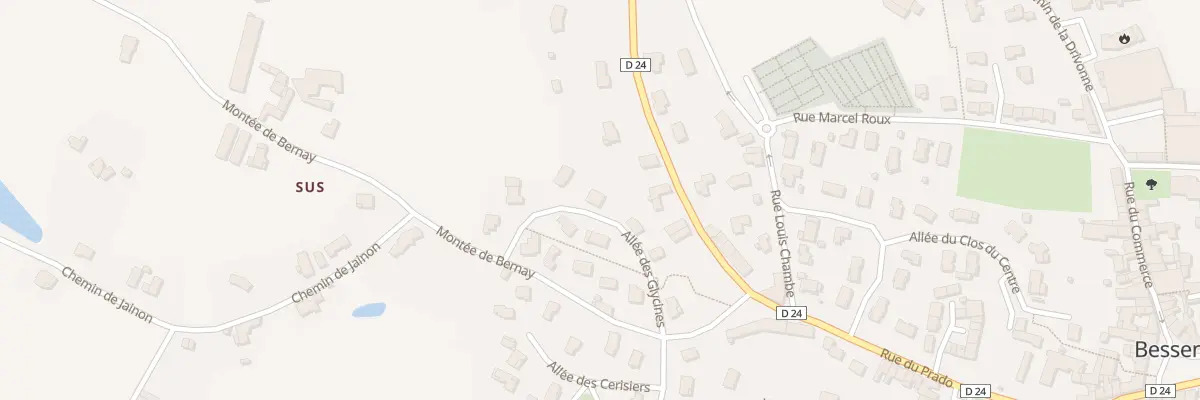 Plan du 8 All des Glycines à Bessenay
