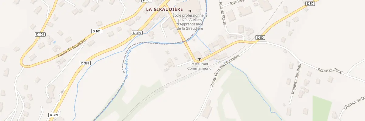Plan du 1775 Rte de la Giraudiere à Courzieu