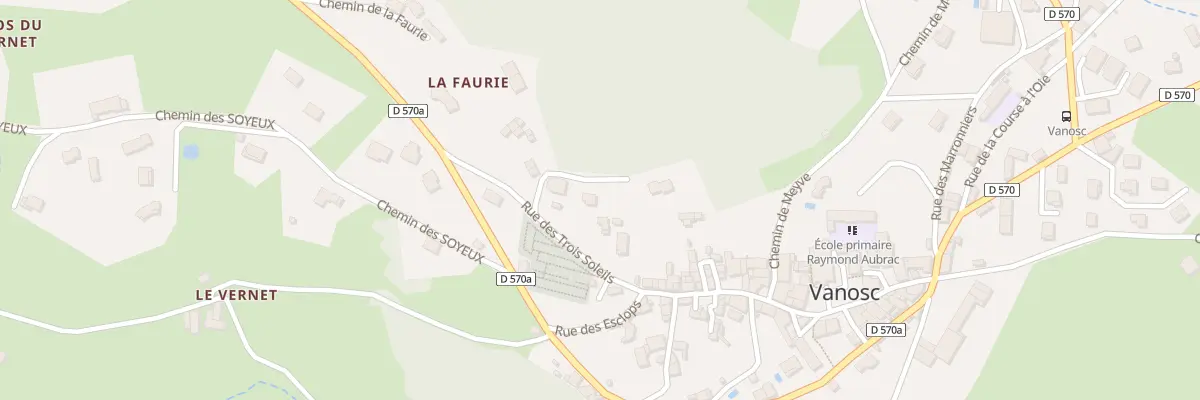 Plan du 5319 Les Perrieres à Vanosc
