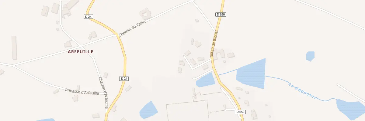 Plan du 35 Rte de Bibost à Bessenay