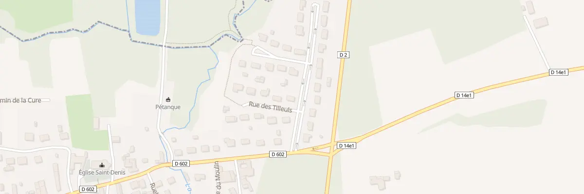 Plan du 2 Rue des Tilleuls à Courdemanges