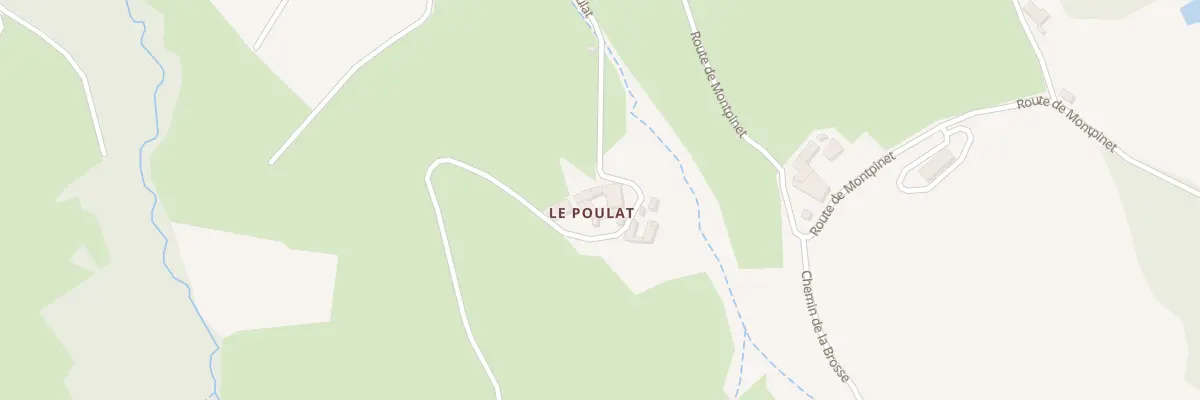Plan du 280 Rte du Poulat à Courzieu