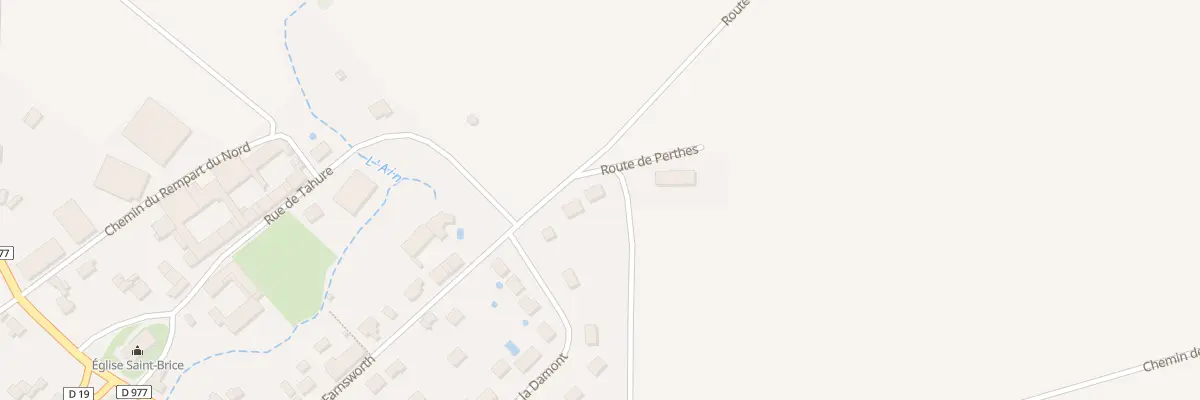 Plan du 6 Rte Tahure à Souain-Perthes-lès-Hurlus