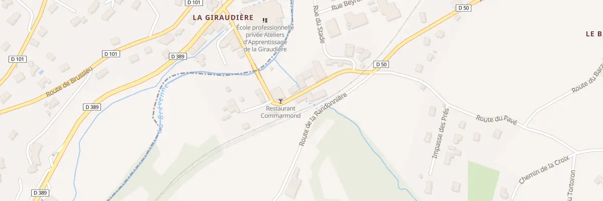 Plan du 1725 Rte de la Giraudiere à Courzieu