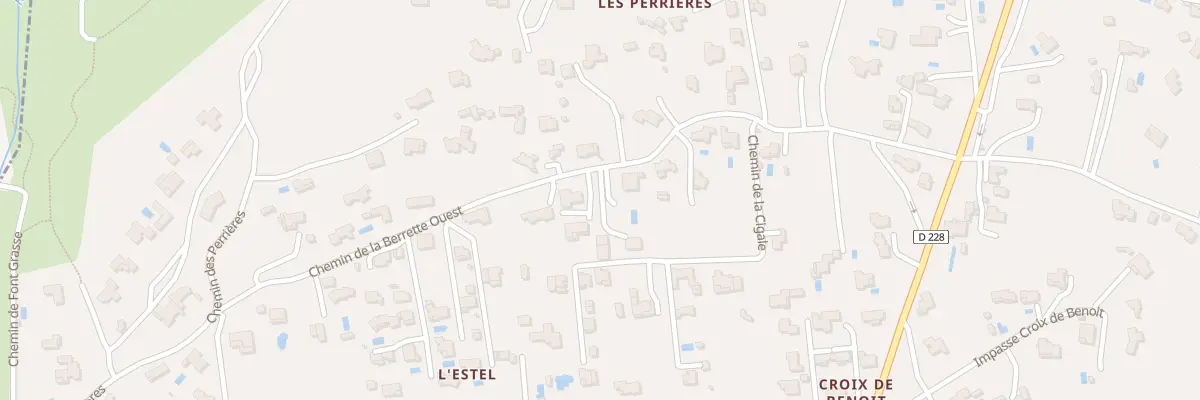 Plan du 25A Chem de la Berrette Ouest à Castillon-du-Gard