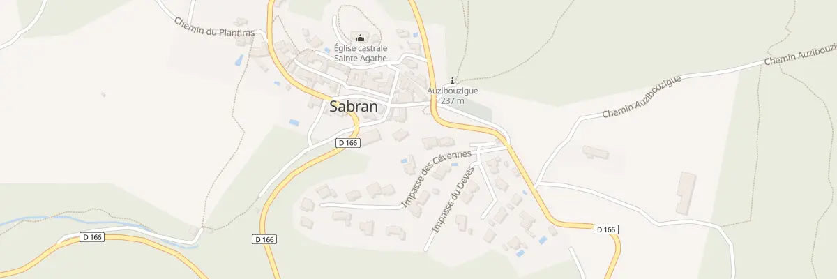 Plan du 5712 Le Deves à Sabran