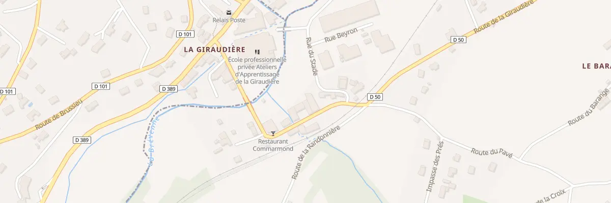 Plan du 1690 Rte de la Giraudiere à Courzieu