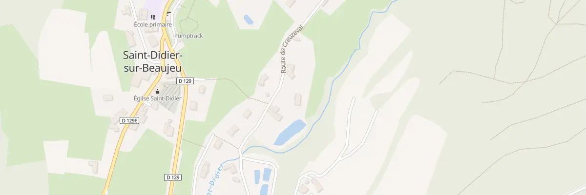 Plan du Bourg à Saint-Didier-sur-Beaujeu