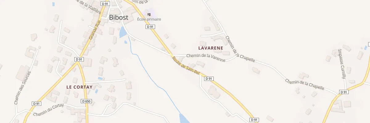 Plan du 5072 Lavarene à Bibost
