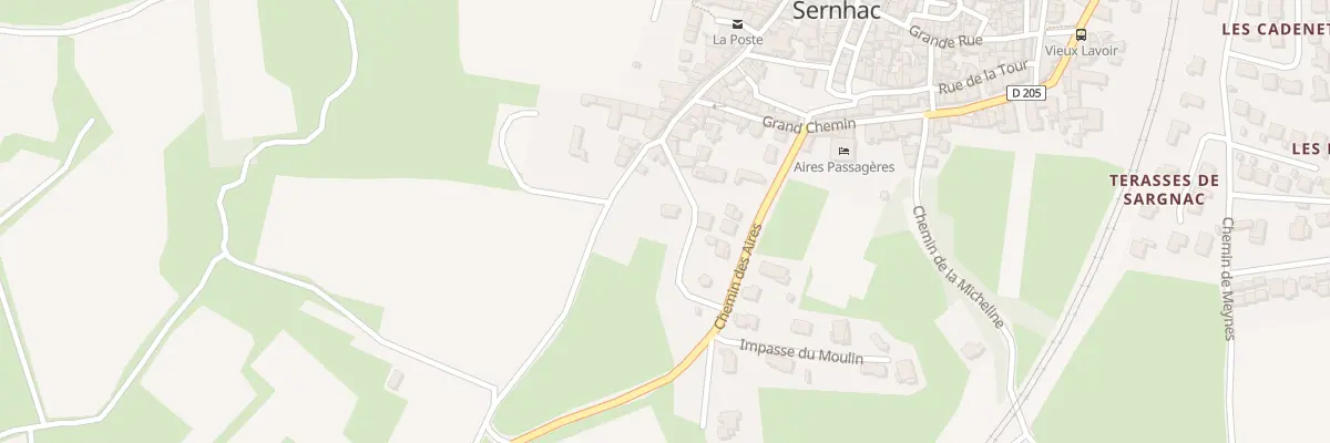 Plan du 2 Rue du Chateau d’Eau à Sernhac