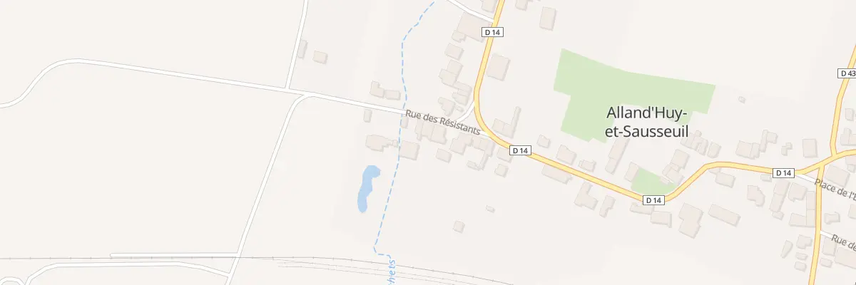 Plan du 3 Rue des Resistants à Alland’Huy-et-Sausseuil