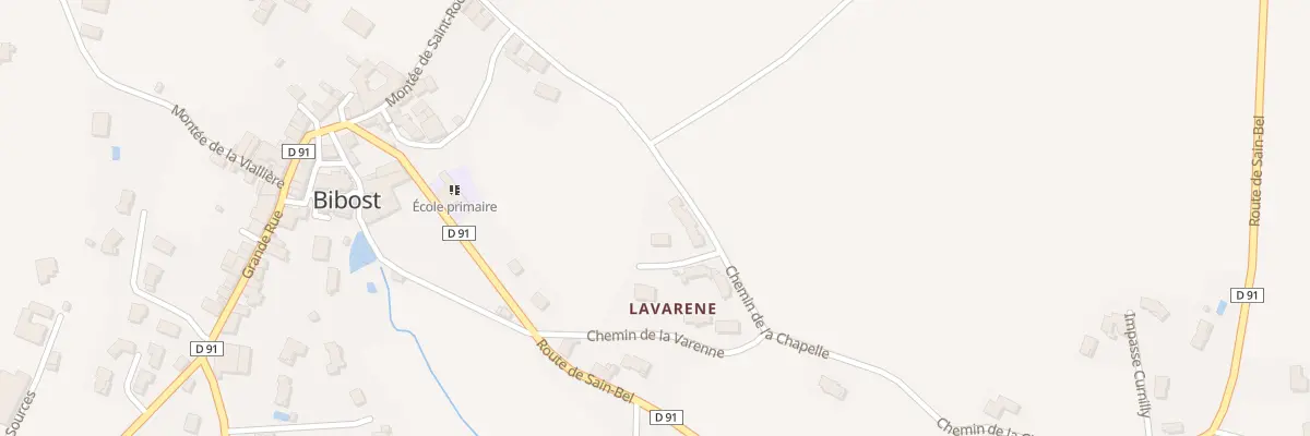 Plan du 5203 Rue du Colombier à Bibost