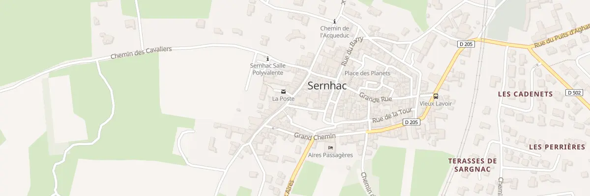 Plan du 20 Rue des Bourgades à Sernhac