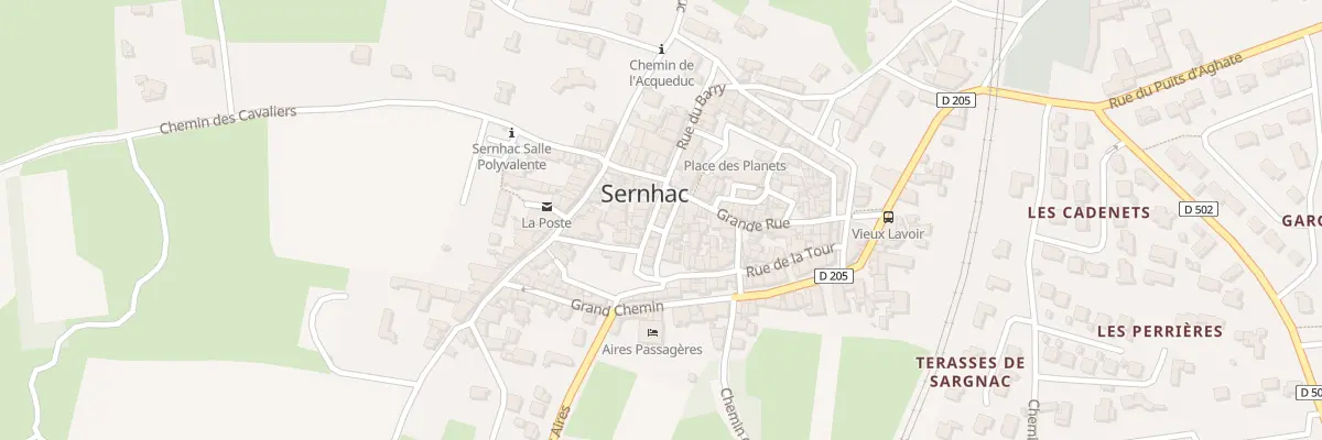 Plan du 3 Rue du Barry à Sernhac