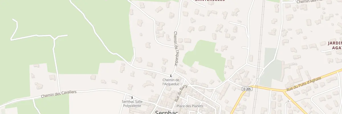 Plan du 32B Che Combattants et Deportes à Sernhac