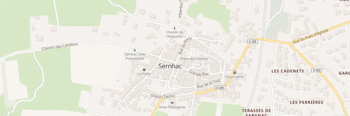 Plan du 16 Rue du Barry à Sernhac