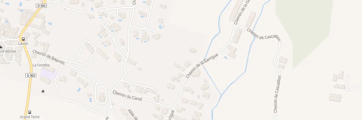 Plan du 301B Che de la Garrigue à Saint-Michel-d’Euzet