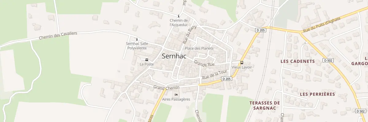 Plan du 1 Tra du Portail à Sernhac