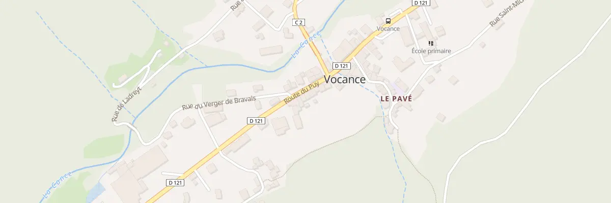 Plan du 221 Rte du Puy à Vocance