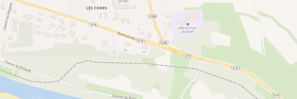 Plan du 12 Rte d’Uzès à Castillon-du-Gard