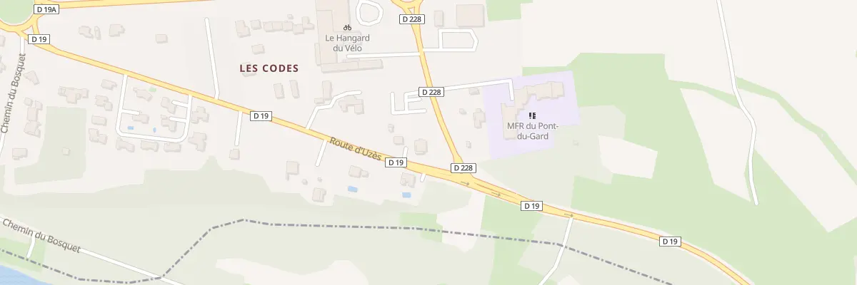 Plan du 1 Che des Codes Bas à Castillon-du-Gard