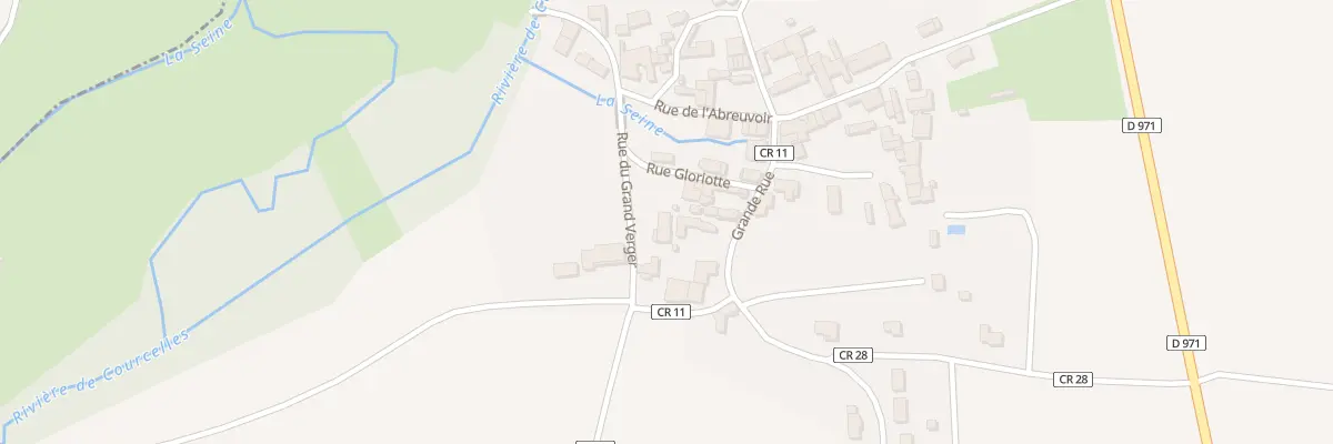 Plan du 1 Rue du Grand Verger (courcelle à Montliot-et-Courcelles