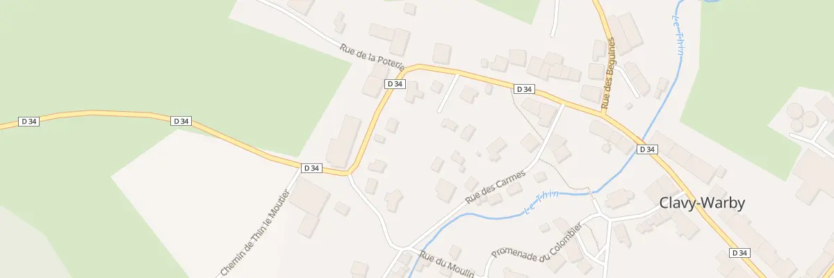 Plan du 5 Rue de la Haute Mitree à Clavy-Warby