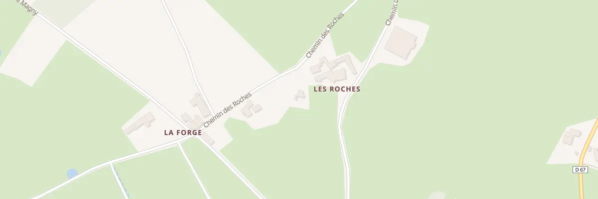 Plan du 184 Che des Roches à Sarcey