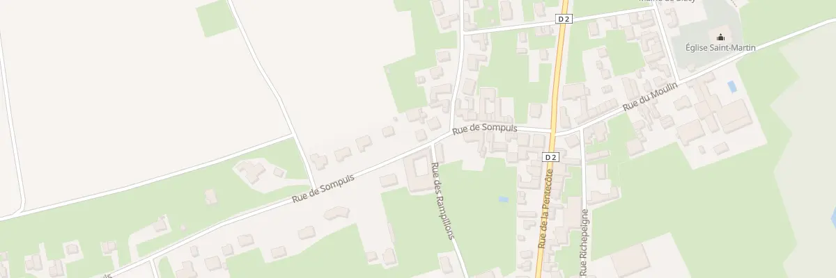 Plan du 14 Rue de Sompuis à Blacy