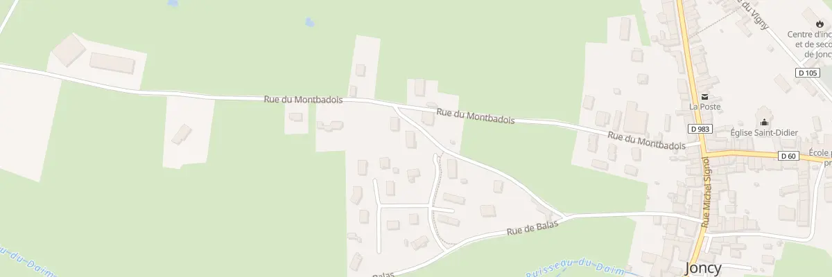 Plan du 6 Lot du Vieux Chêne à Joncy