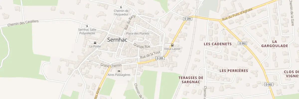 Plan du 12 Gr Grand Rue à Sernhac