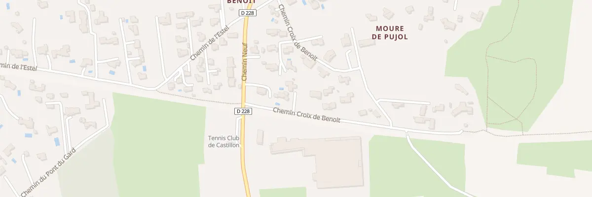 Plan du 1B Che Croix de Benoit à Castillon-du-Gard