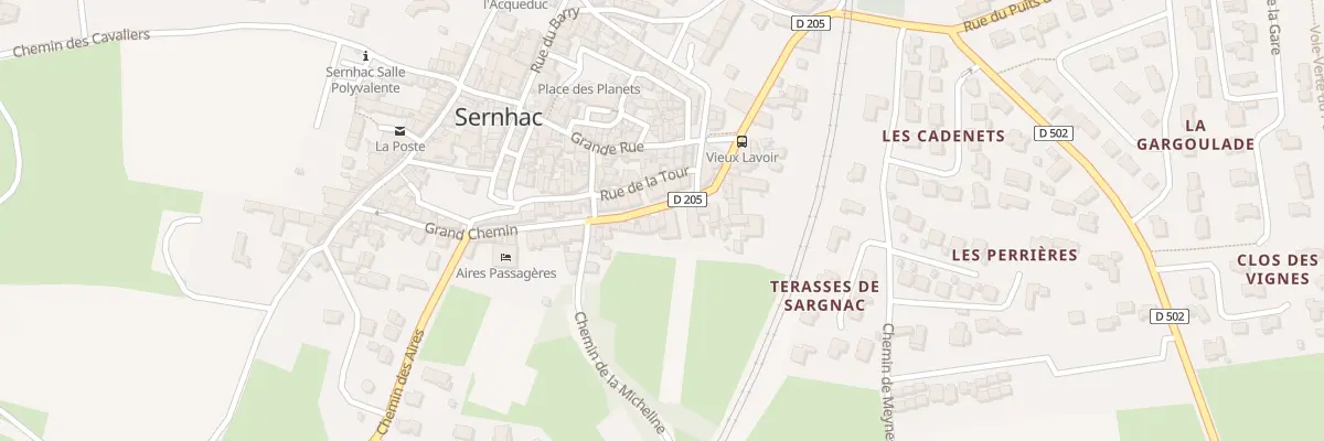 Plan du 36 Rue du Grand Chemin à Sernhac