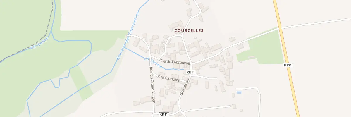 Plan du 2 Rue de l’Abreuvoir(courcelles) à Montliot-et-Courcelles